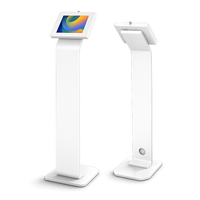 Premium Locking Freestanding Kiosk - White